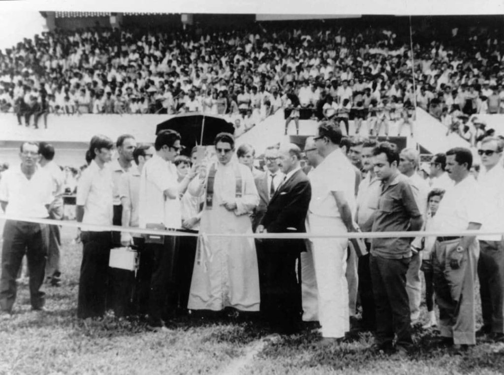Benção no estádio