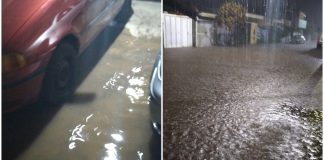 Chuva inunda ruas e derruba transmissão de energia elétrica em bairros de São Carlos