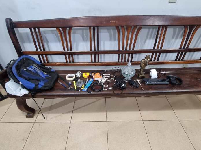 Furto: objetos apreendidos Furto: objetos apreendidos