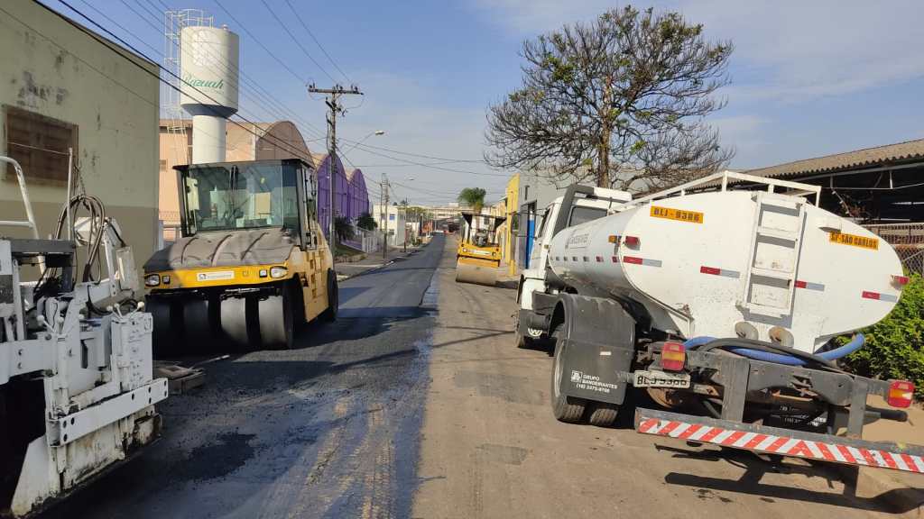 Recapeamento em São Carlos passou pelo Jardim SP