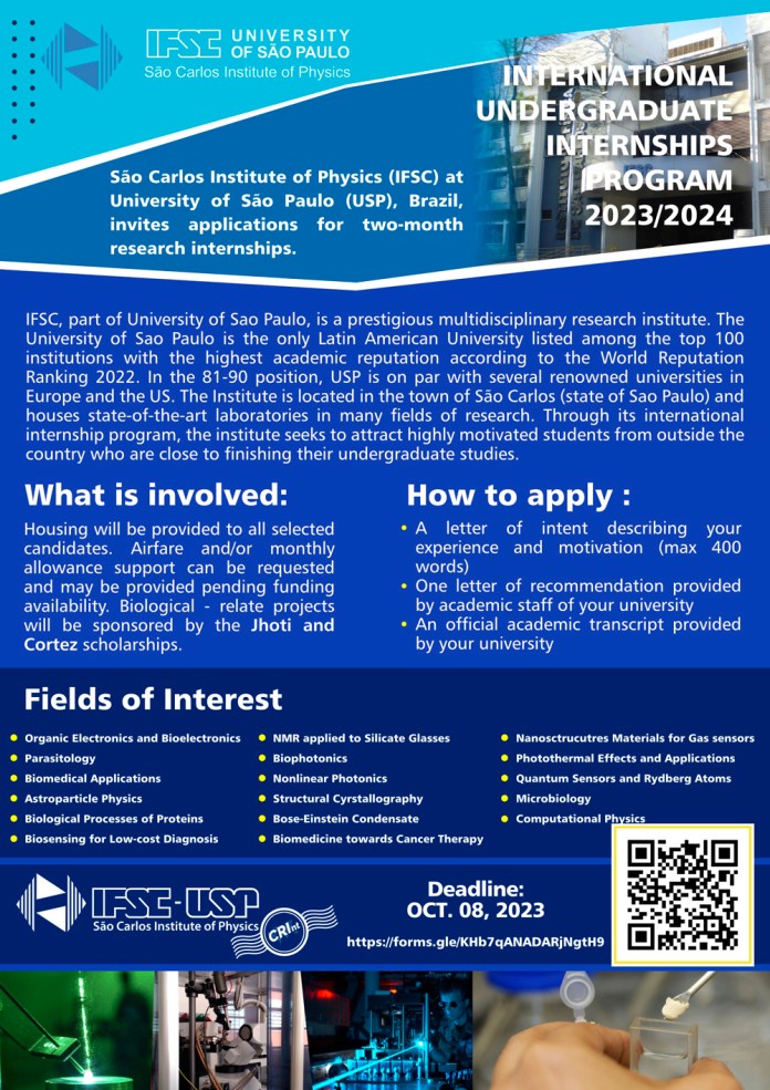 IFSC/USP: novas oportunidades IFSC/USP: novas oportunidades