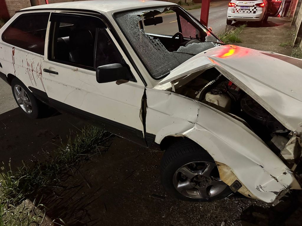 Acidente de trânsito na noite de ontem