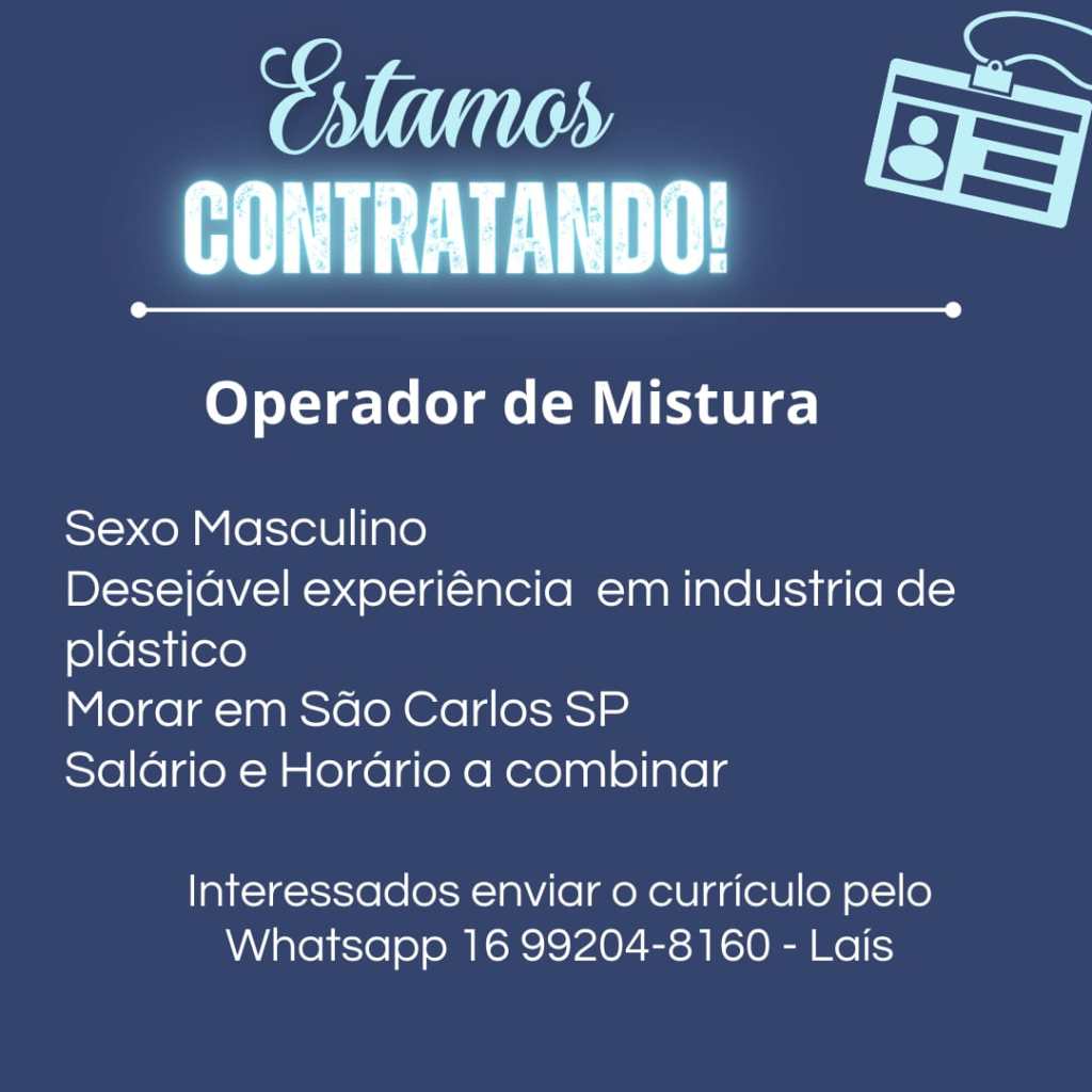 Empresa contrata operador em São Carlos - São Carlos em Rede