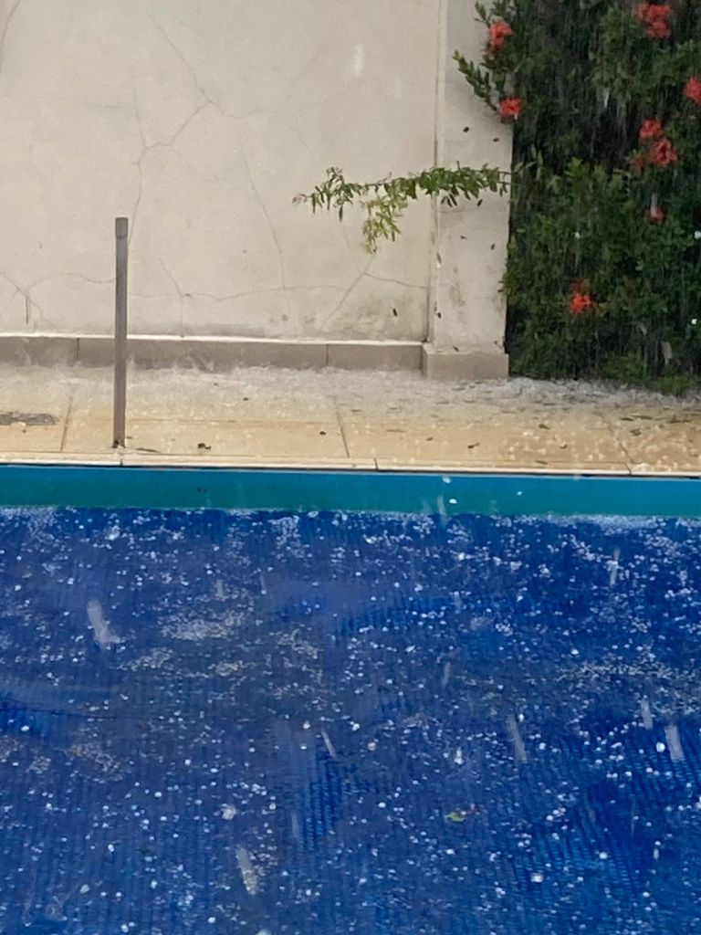 Chuva de granizo em São Carlos