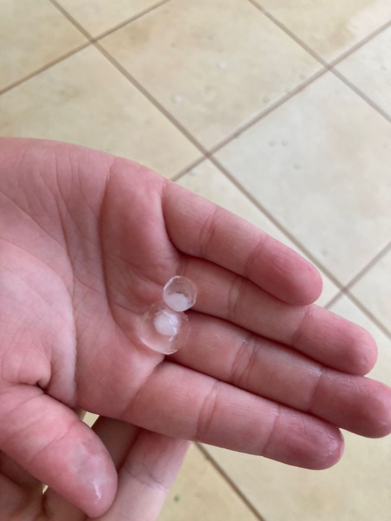 Chuva de granizo em São Carlos