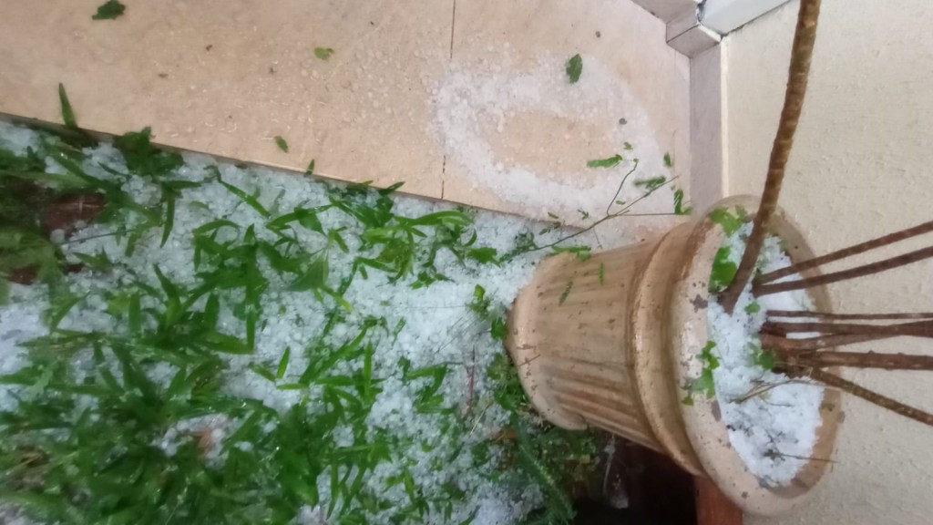 Chuva de granizo em São Carlos