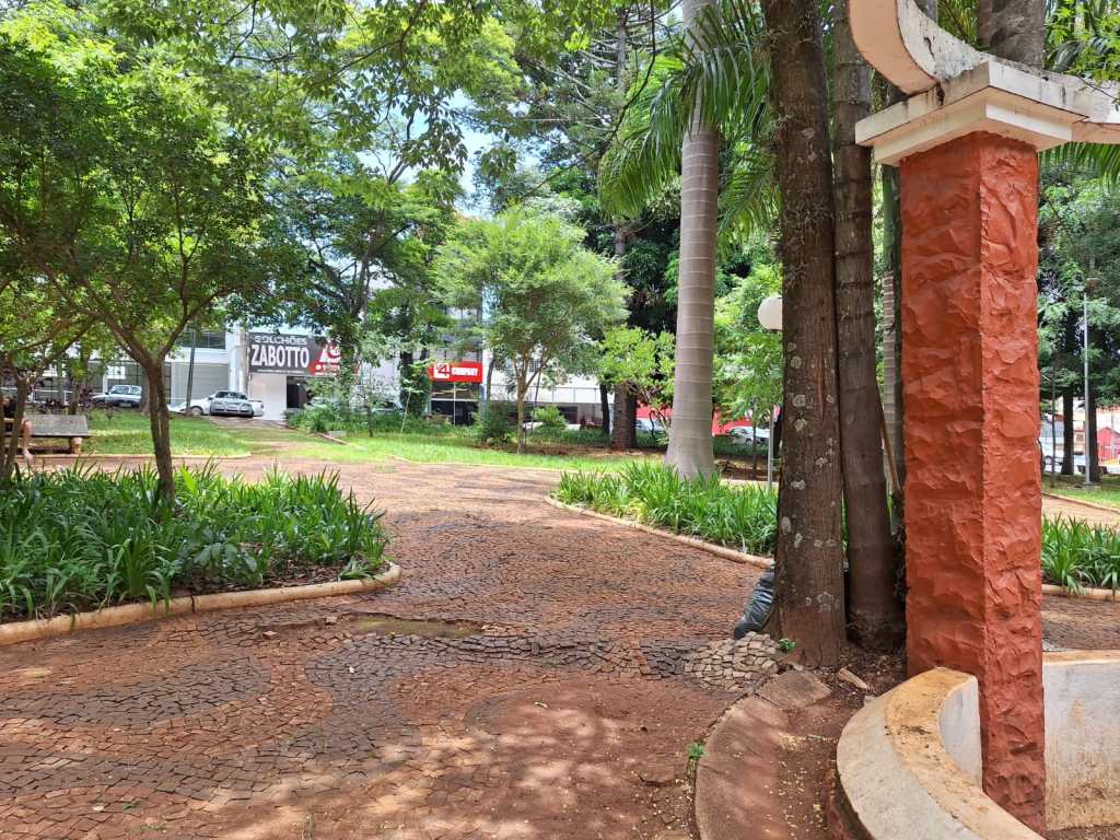 Praça Santa Cruz está mal cuidada
