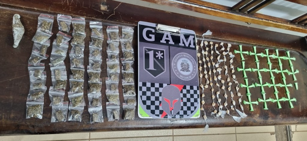 Drogas apreendidas pela GM
