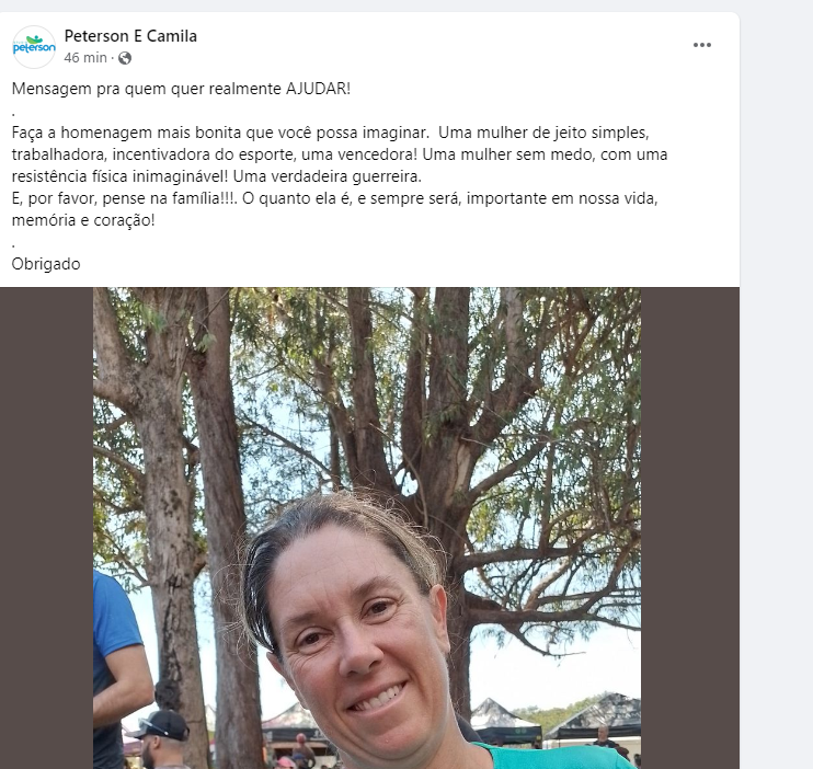Publicação de Peterson Malachias, marido de Camila Matte