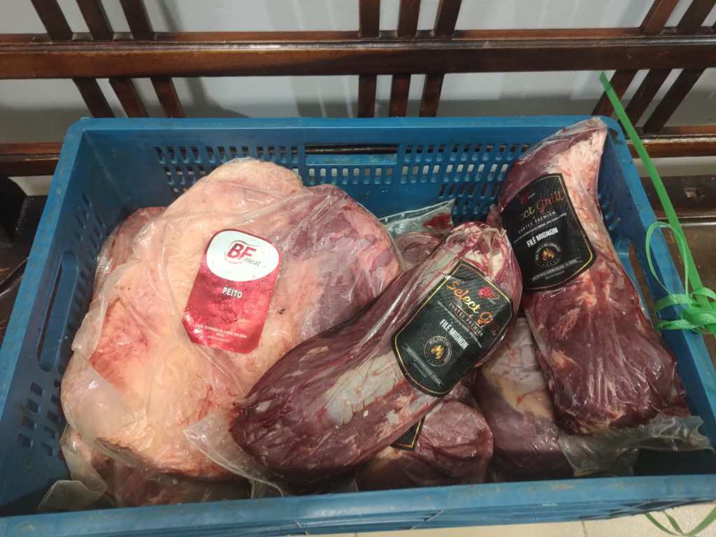 GM apreendeu peças de carne