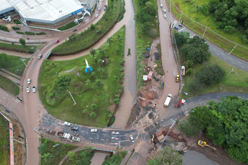 Rastro de destruição causado pela chuva/Foto: São Carlos Visto de Cima