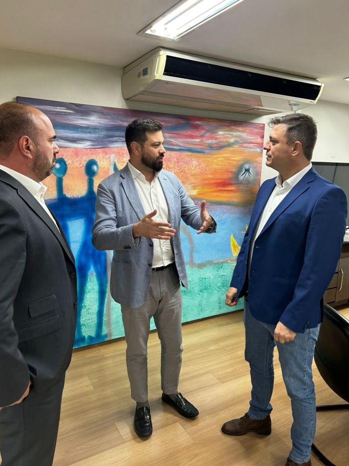 Presidente do SAAE, Mariel Olmo esteve com Netto Donato em Brasília Presidente do SAAE, Mariel Olmo esteve com Netto Donato em Brasília