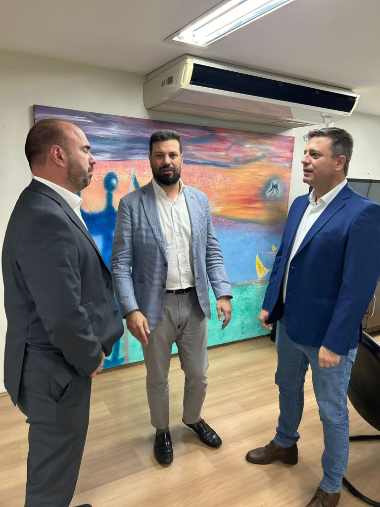 Presidente do SAAE, Mariel Olmo esteve com Netto Donato em Brasília