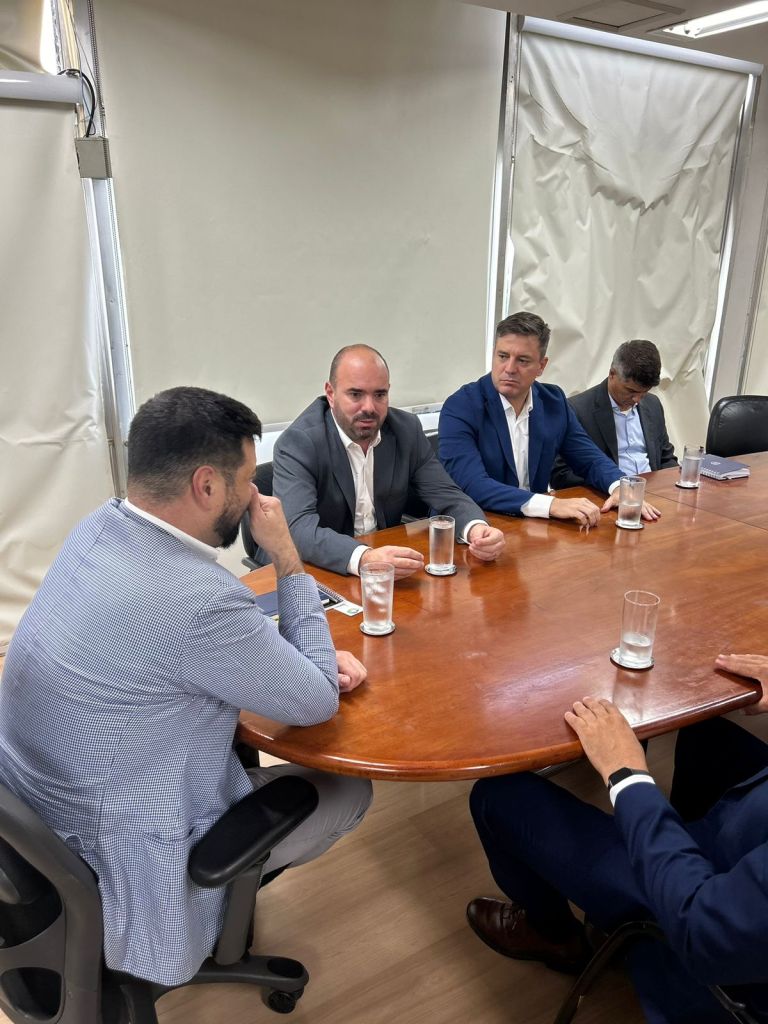 Presidente do SAAE, Mariel Olmo esteve com Netto Donato em Brasília