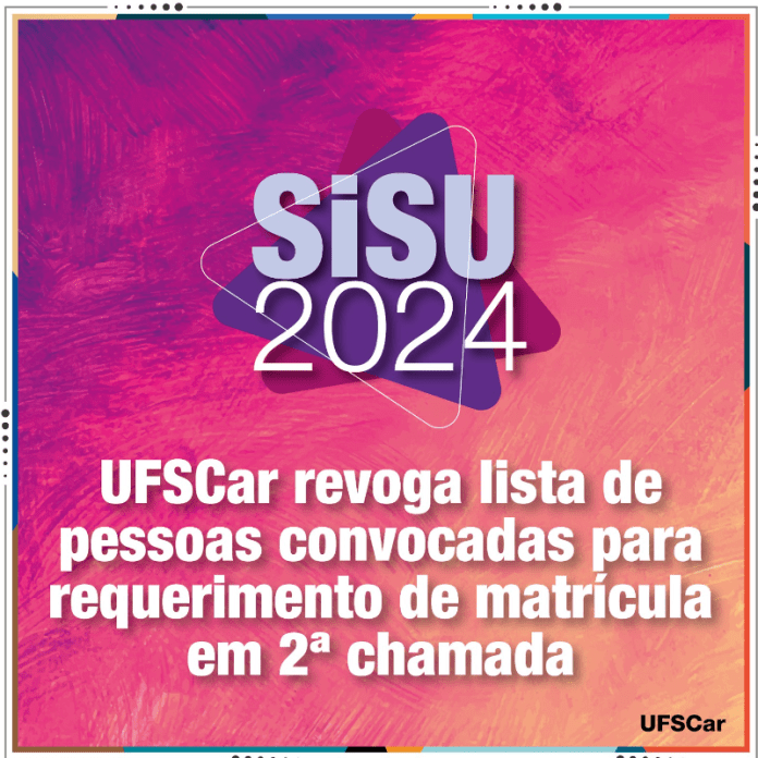 UFSCar revoga lista