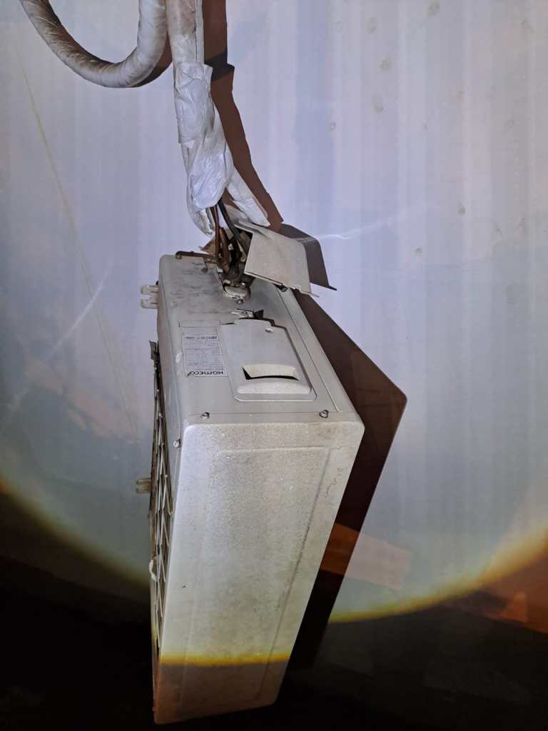 Tentou levar o ar condicionado