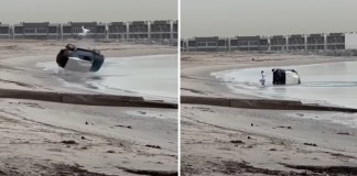 Acidente na praia quase vira tragedia