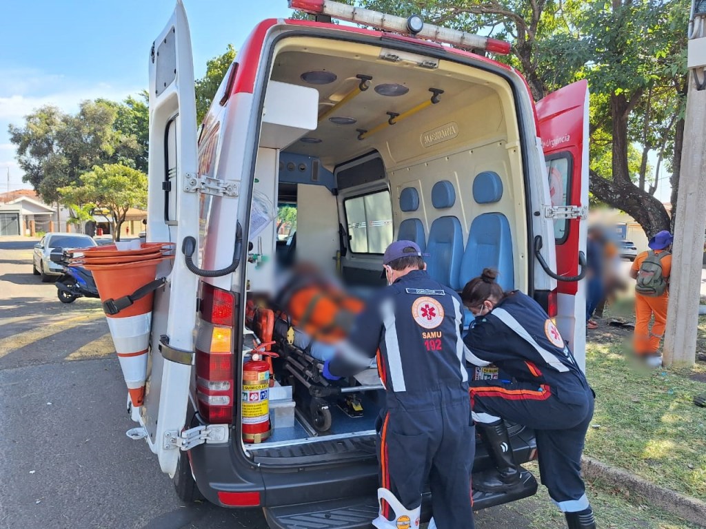 Trabalhadores foram atendidos pelo Samu