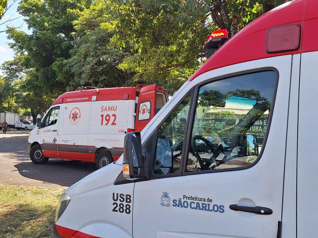 Trabalhadores foram atendidos pelo Samu