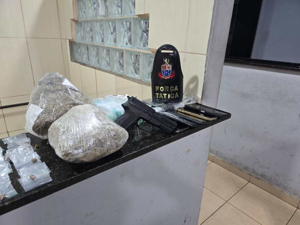 PM apreendeu drogas no Tangará
