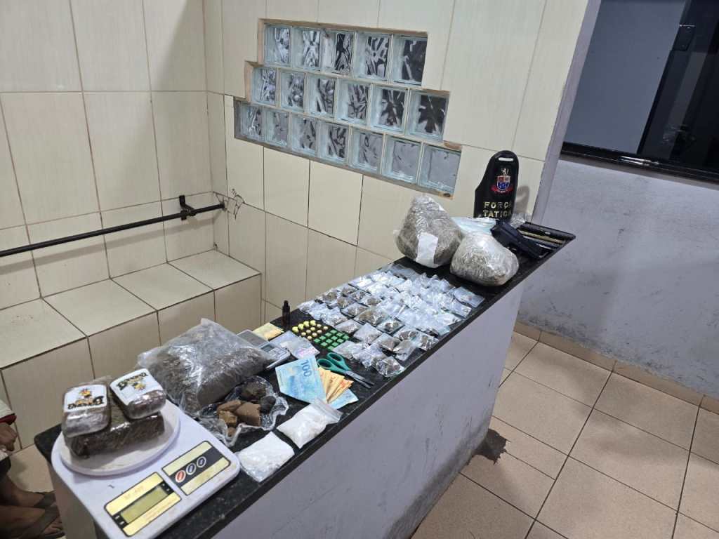 PM apreendeu drogas no Tangará