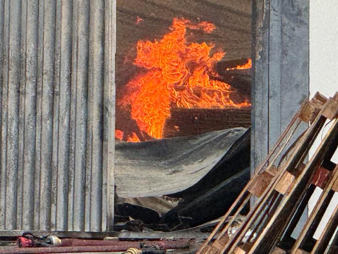 Um incêndio devastador