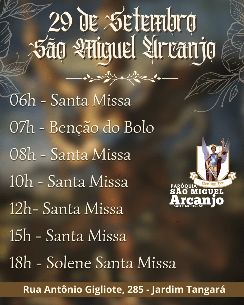 Dia de São Miguel Arcanjo