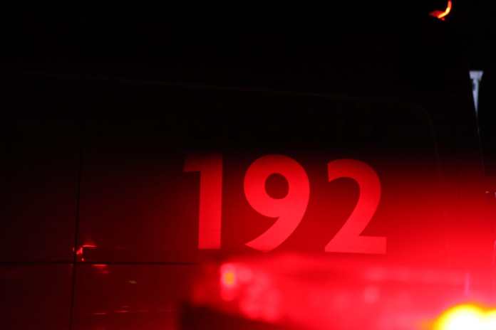 Samu atendeu vítima de incêndio Samu atendeu vítima de incêndio