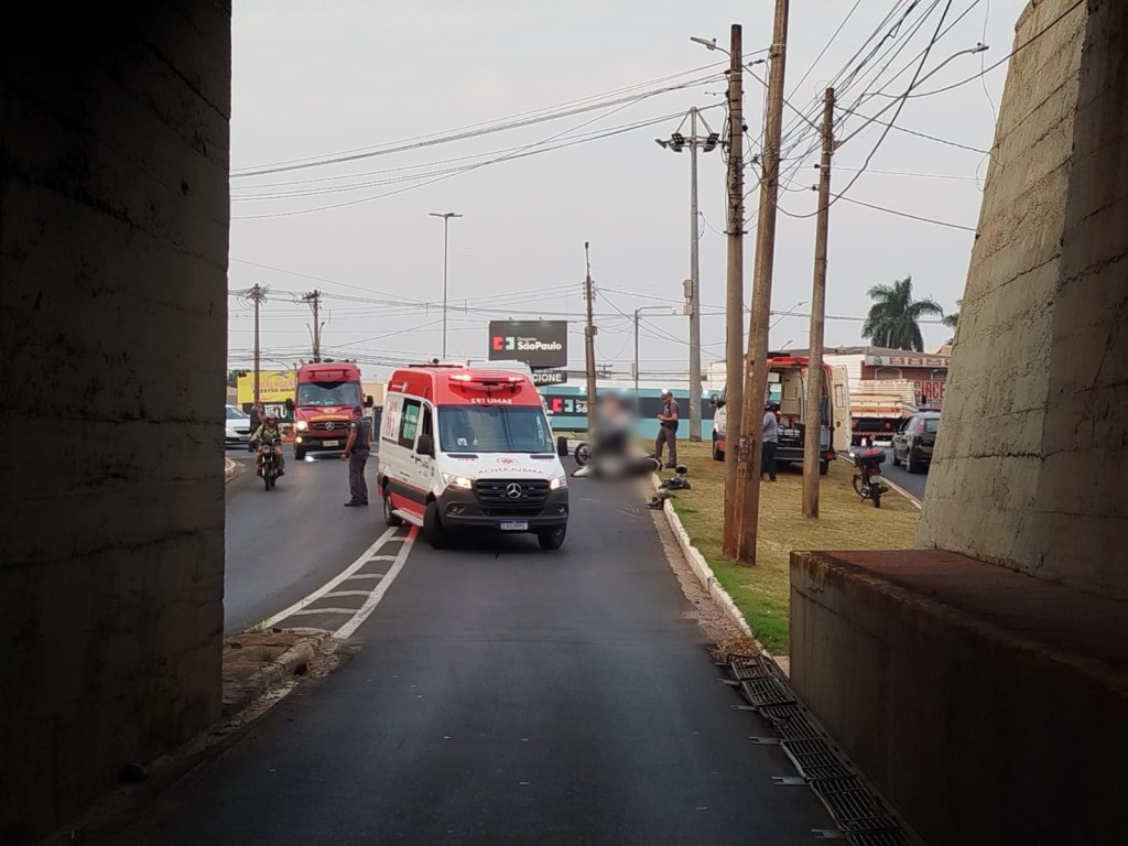 Acidente grave na rotatória