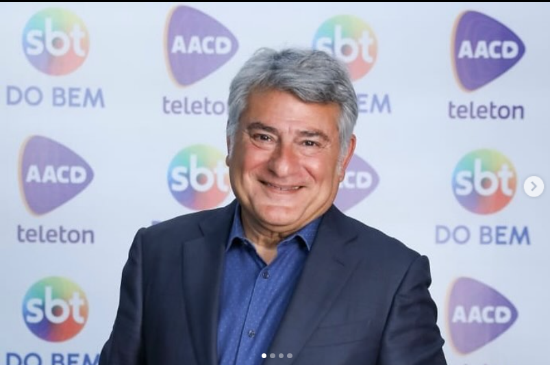 Cléber Machado está no SBT