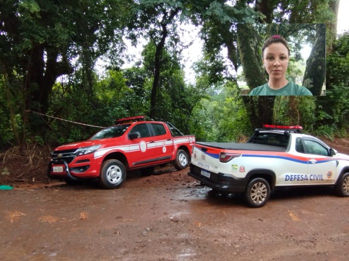 bombeiros defesa civil Jovem está desaparecida