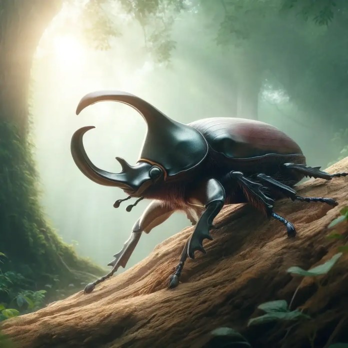 A força do besouro-rinoceronte na sobrevivência (1) A força do besouro-rinoceronte na sobrevivência