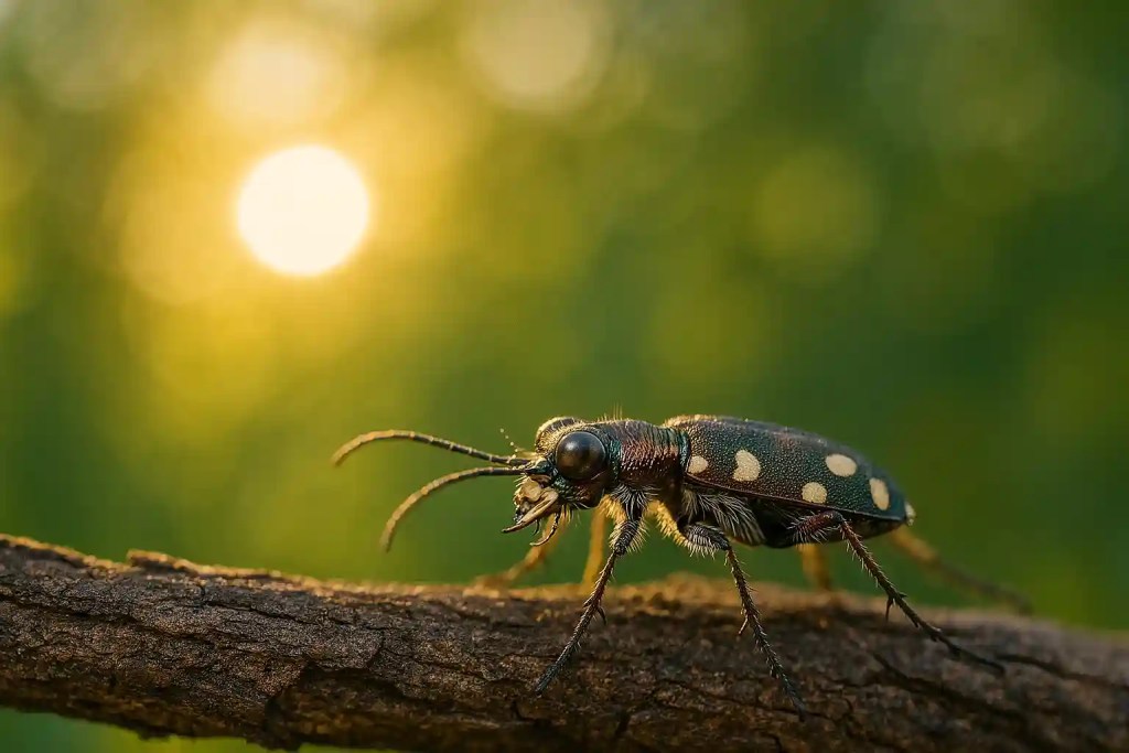 A velocidade e precisão do besouro-tigre na caça
