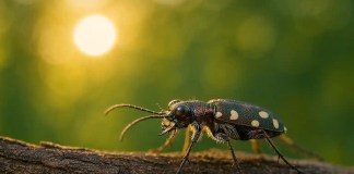 A velocidade e precisão do besouro-tigre na caça