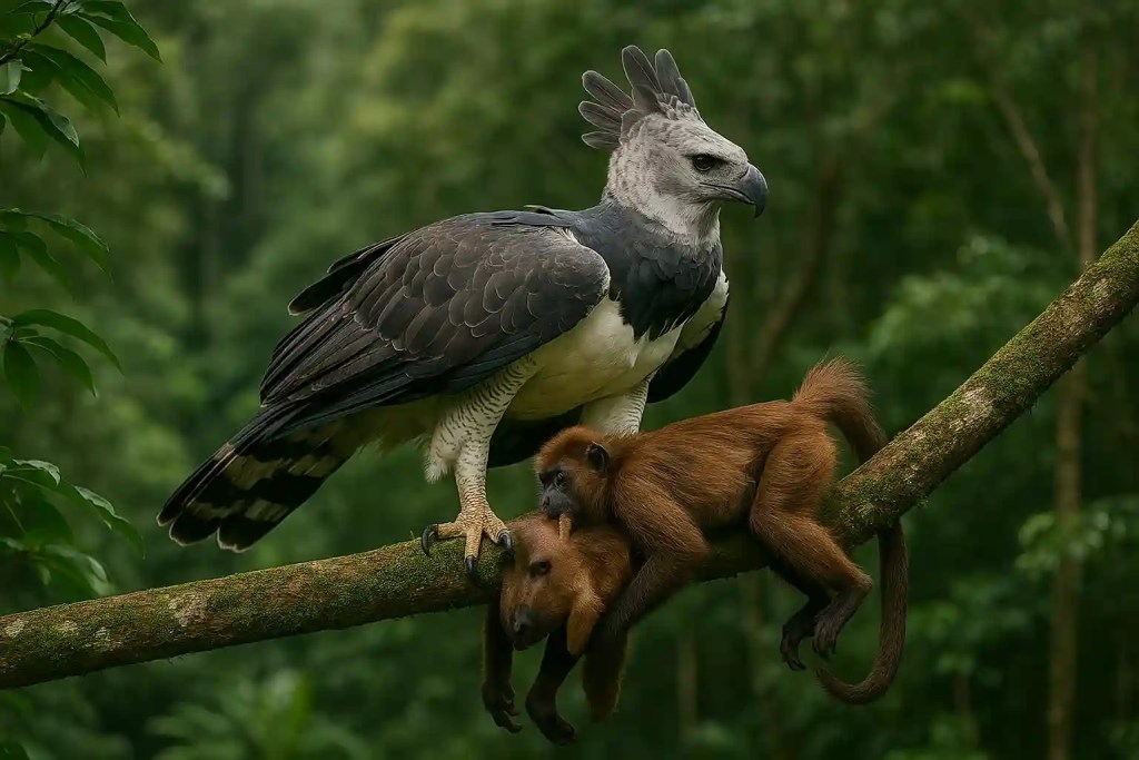 O gavião-real pode carregar presas pesadas