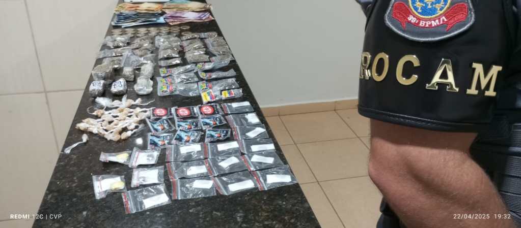 Drogas apreendias pela ROCAM