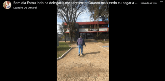 Leandro Guerreiro entrando na Seccional