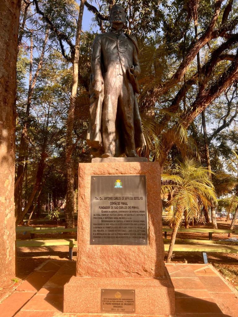 Estátua do Conde do Pinhal foi restaurada