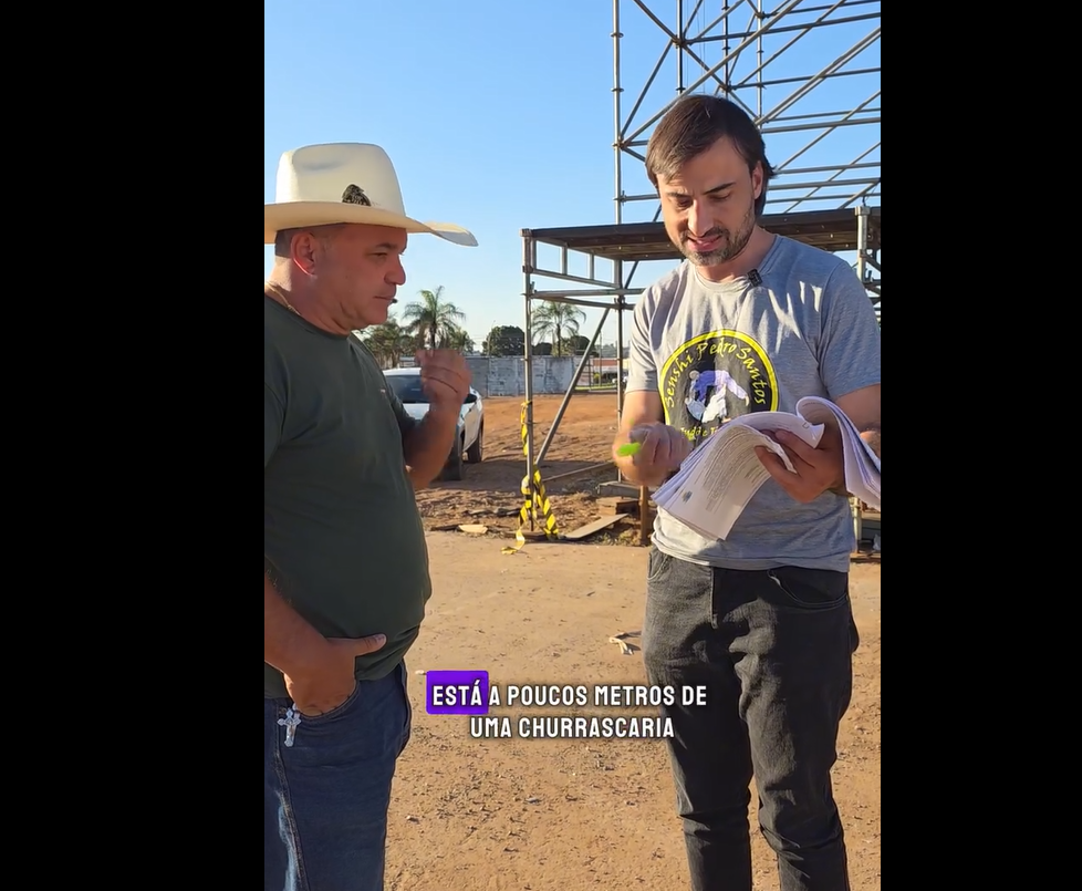 Diligência realizada em 01/08 na área onde deve acontecer o Rodeio Fest, em São Carlos.
