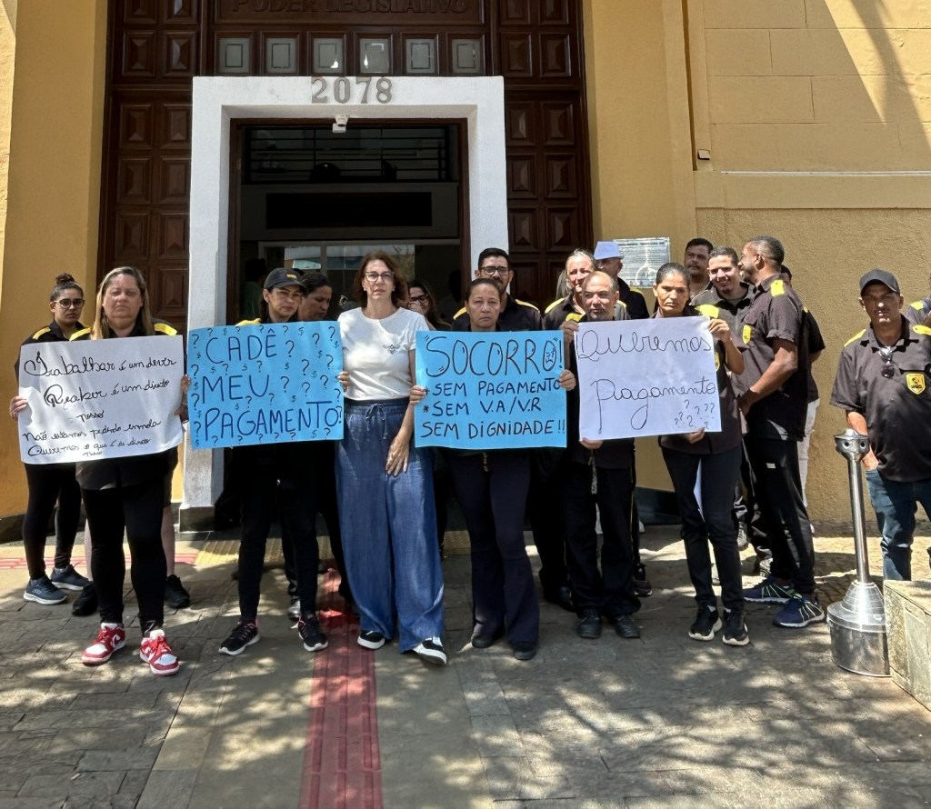 Vereadora acompanhou trabalhadores de empresa terceirizada