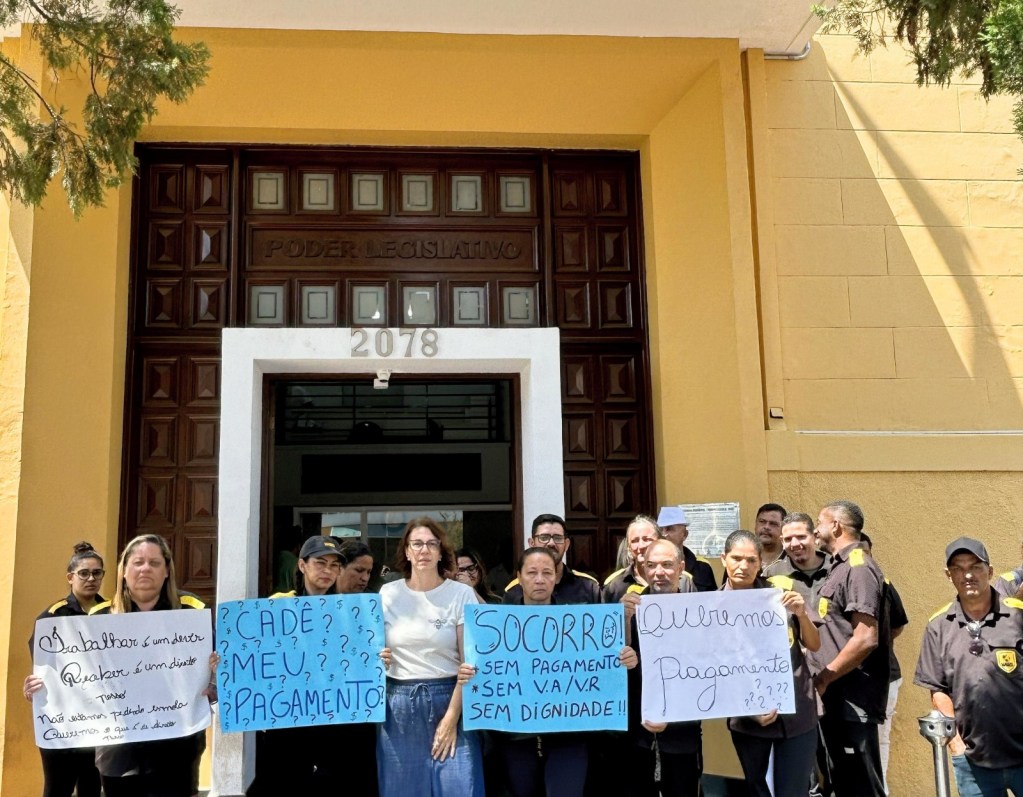 Vereadora acompanhou trabalhadores de empresa terceirizada