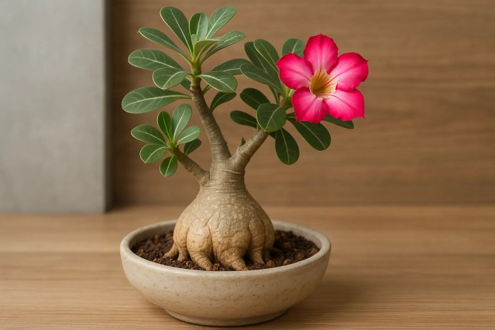 6 ideias de vasos que valorizam o caudex da rosa-do-deserto e elevam a decoração para outro nível 6 ideias de vasos que valorizam o caudex da rosa-do-deserto e elevam a decoração para outro nível