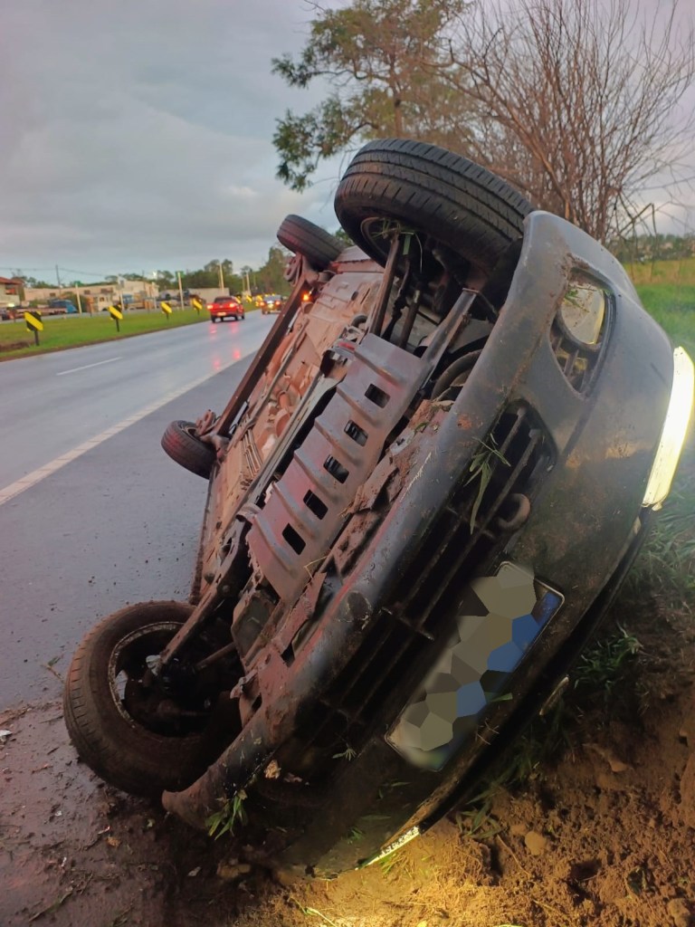 Acidente na rotatória