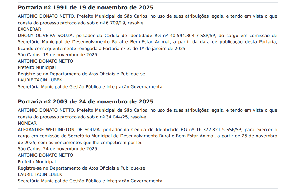 Netto Donato exonera Paraná Filho