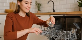 Descubra como usar vinagre na lava-louças para potencializar a limpeza Descubra como usar vinagre na lava-louças para potencializar a limpeza