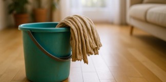 Pano de chão esquecido no balde pode estar sabotando a energia do lar