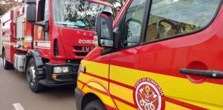 Bombeiros resgataram mulher