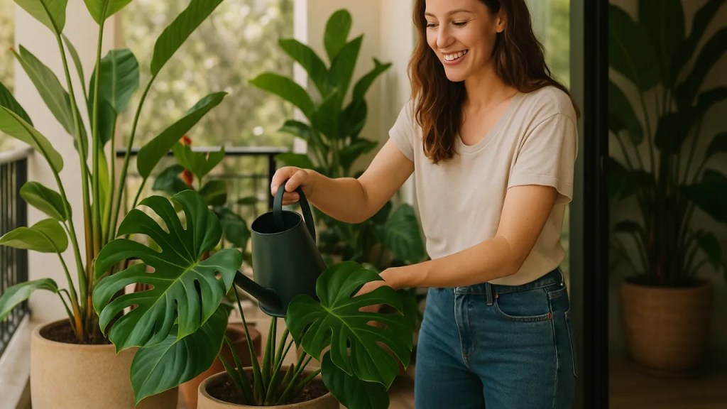 plantas tropicais para vasos no estilo tropical-chique