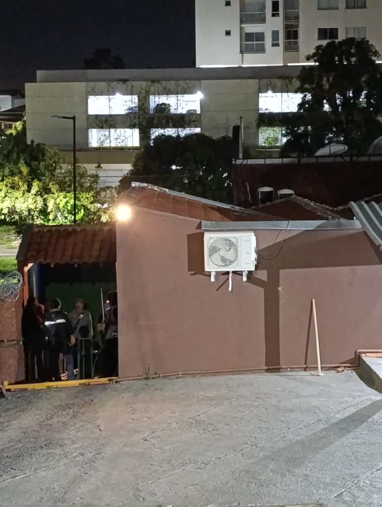 Onça-parda é resgatada pelo Corpo de Bombeiros em restaurante na Avenida Trabalhador São-carlense