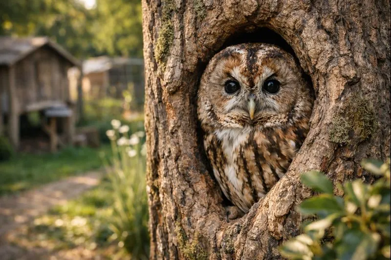 3 sinais de que uma coruja está morando perto da sua casa e o que fazer para protegê-la sem interferir
